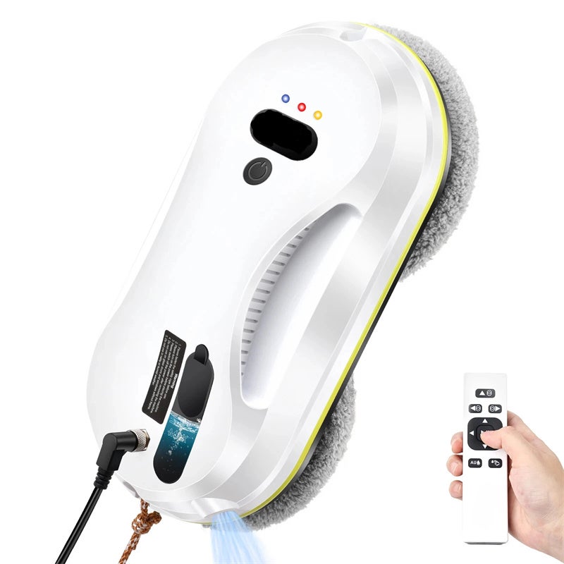 Robot Lavavetri Automatico Con Spruzzo D'acqua | Aspirazione 5600 Pa | Pianificazione Intelligente Del Percorso | Per Vetri, Piastrelle E Superfici Lisce