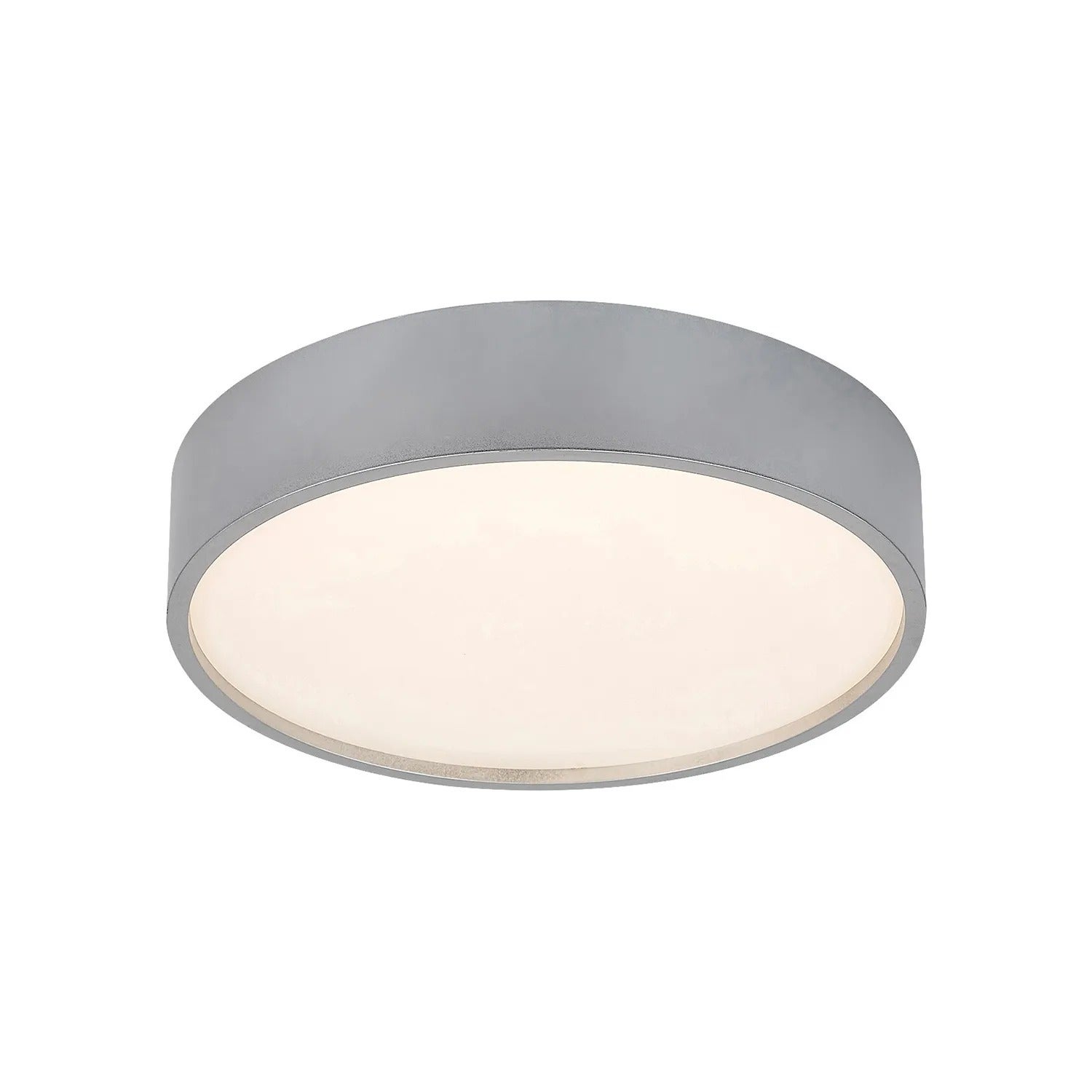 Plafon okrągły Larcia LED 18W Neutralna biel 1060lm srebrno-biały wym:6,5x28x28cm IP44 Rabalux