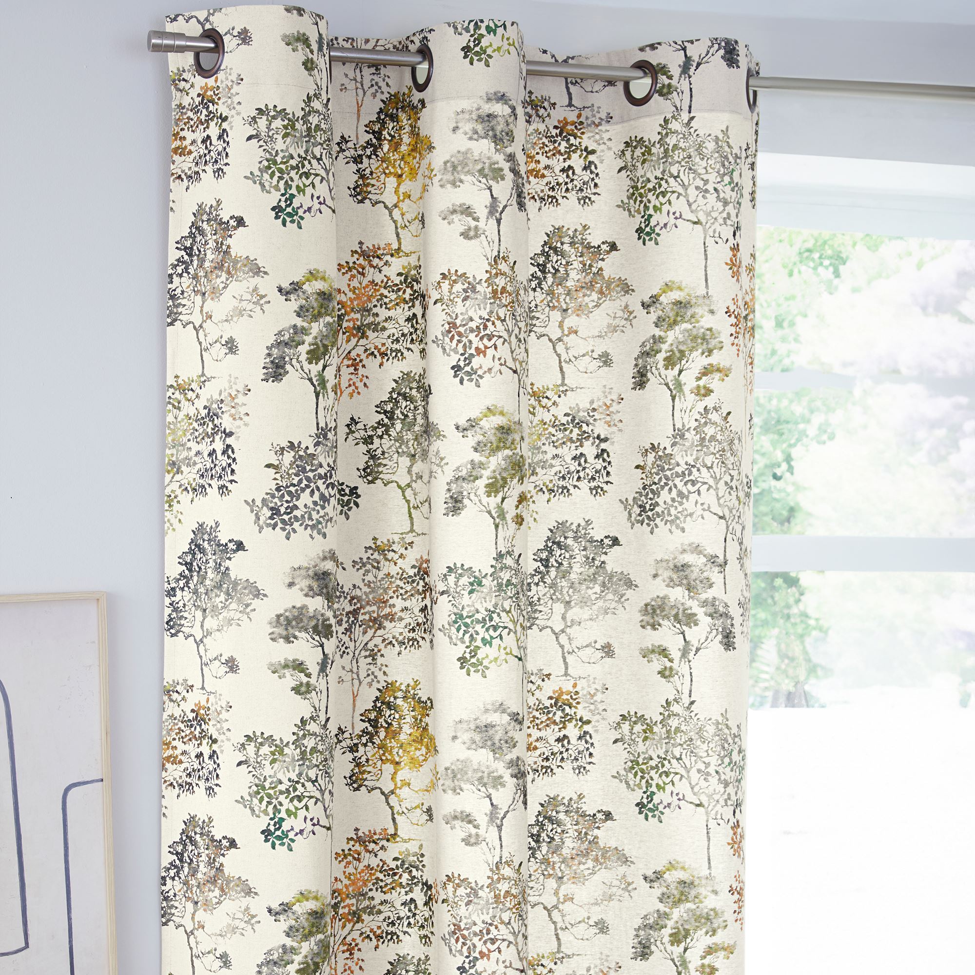 Rideau NATURAL 135x260 vert en coton - 2