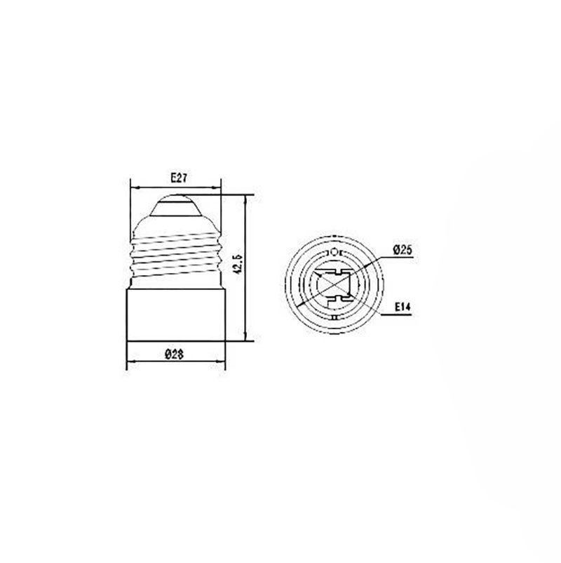 Uonlytech Set 6 Adattatori Per Lampadine Da B15 A E14 - Convertitori Portalampada In Ceramica, Alta Temperatura, 2.5x1.8 Cm, Per LED E Alogene