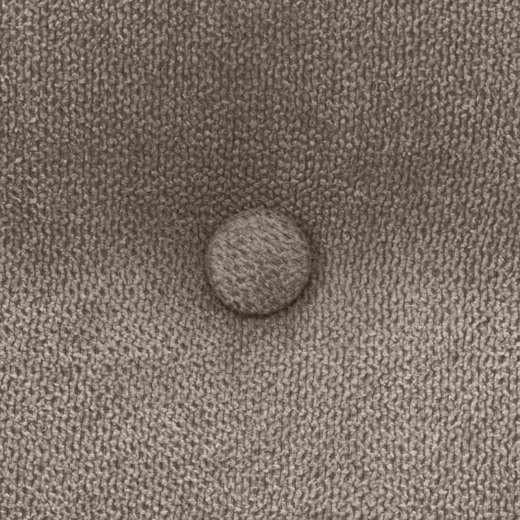 DHOME Cabecero de Tela AQUALINE Pro con 2 hileras de Botones y Patas Cabezal tapizado Cama Lujo (Tierra, 135cm) - 5