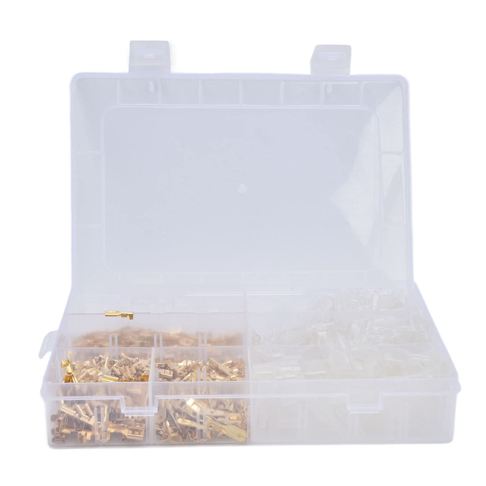 720 pezzi Connettore terminale anticorrosione, connessione forte, terminale filo trasparente in scatola con combinazione manicotto - 6