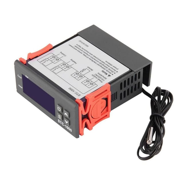 Cyfrowy regulator temperatury STC-1000, termostat do ogrzewania i chłodzenia, z czujnikiem, model: 110/220 V