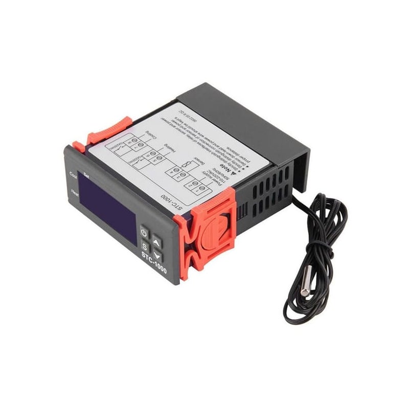 Cyfrowy regulator temperatury STC-1000, termostat do ogrzewania i chłodzenia, z czujnikiem, model: 110/220 V