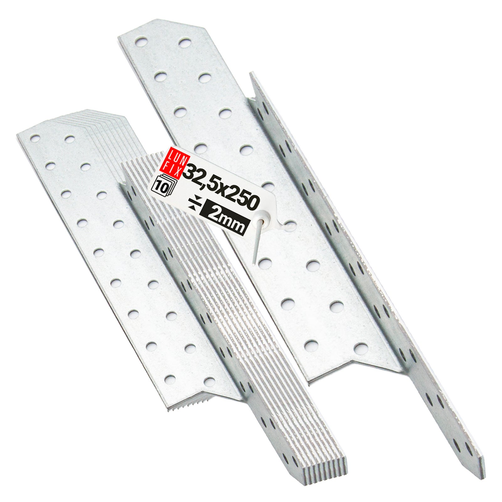 Łącznik krokwiowy 32,5x250 mm prawy 10 szt.