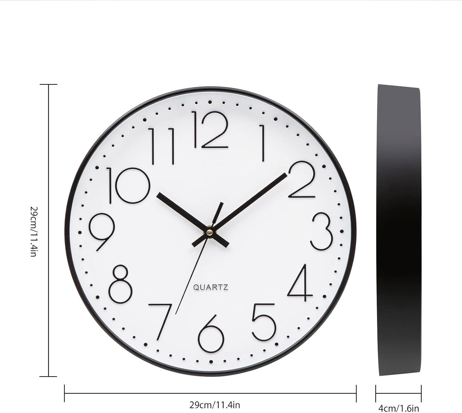 Horloge Murale pour Enfants 30cm Design Moderne avec Movement