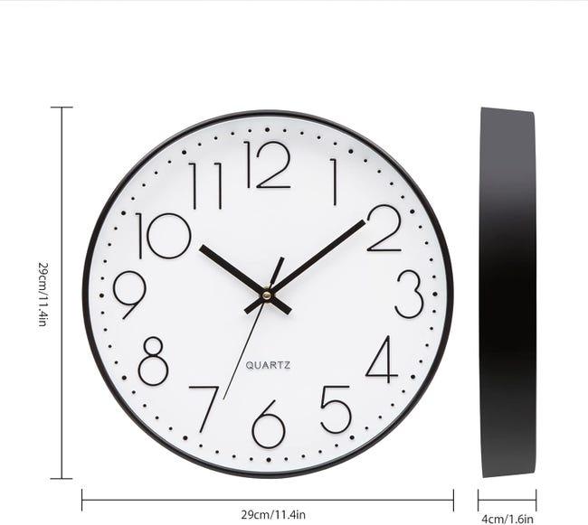 Horloge Murale pour Enfants 30cm Design Moderne avec Movement Horloge Murale pour Enfants 30cm Design Moderne avec Movement