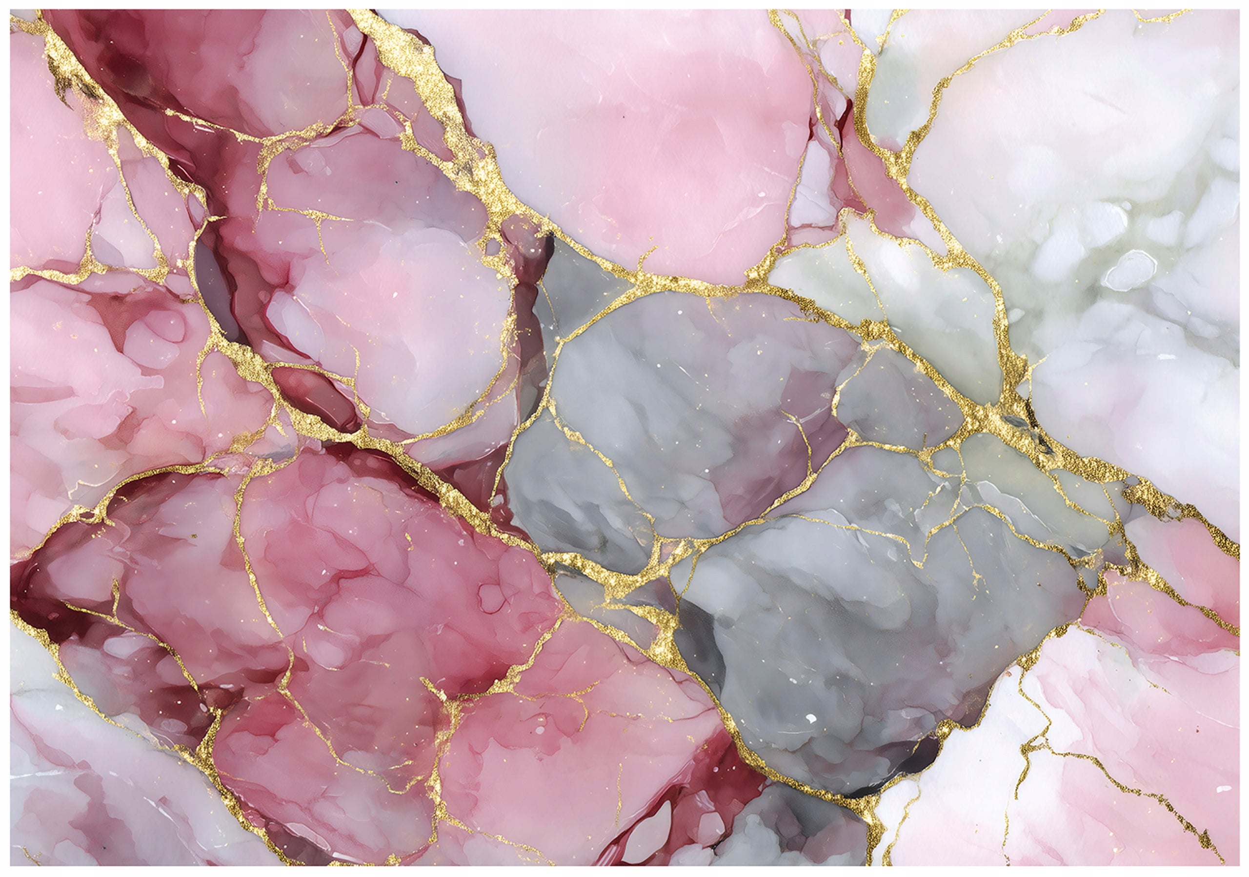 Fototapet marmura rose abstract Vlies Tapet Pentru Dormitor Camera Living Perete 350x250 cm