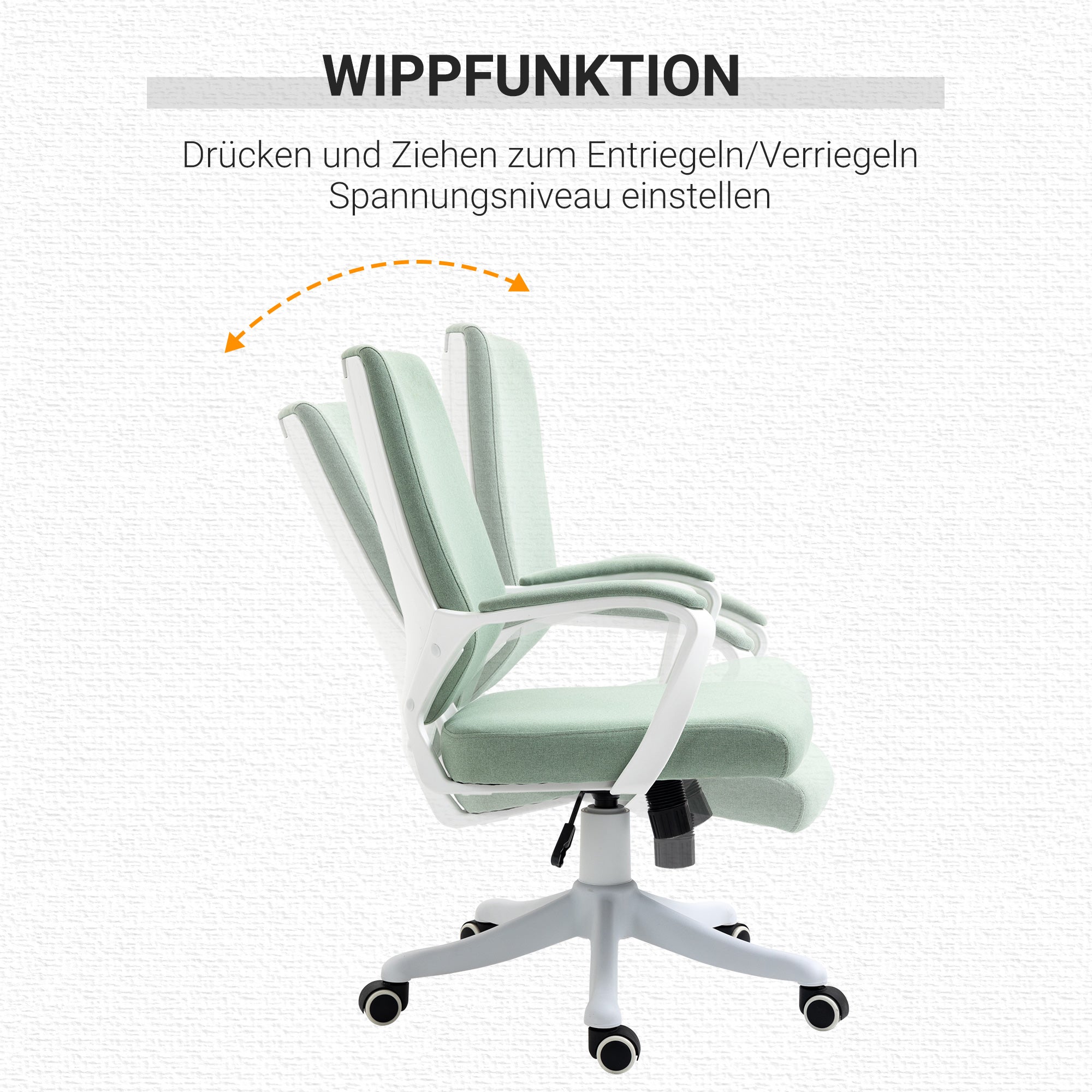 Chaise bureau ergonomique bascule rembourrée acier verte | Leroy Merlin