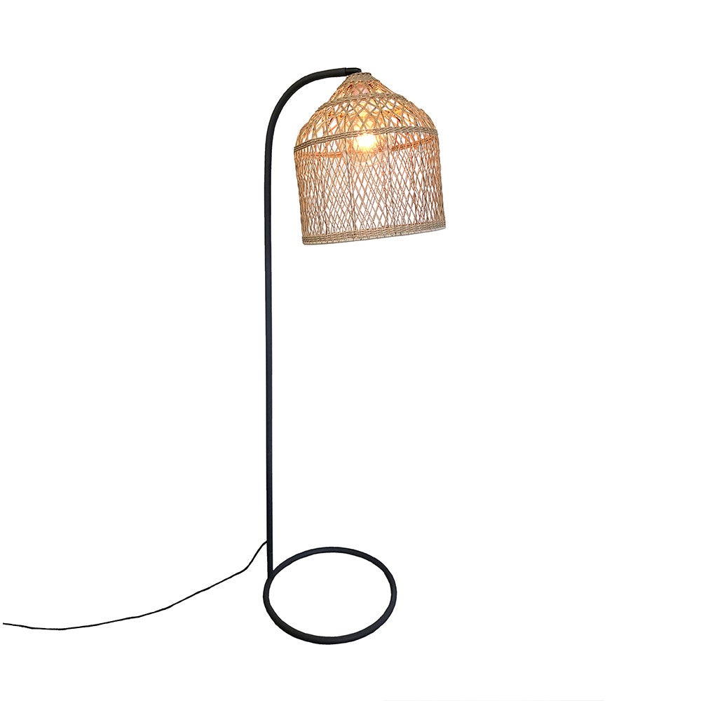 Lampa podłogowa SELMA E27 zasilana sieciowo, wys. 150 cm