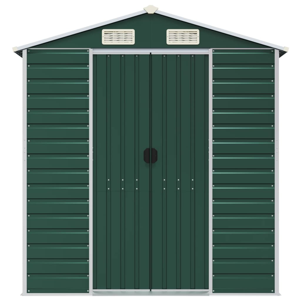 Maison Exclusive - Abri de jardin vert 191x810x198 cm acier galvanisé - 4