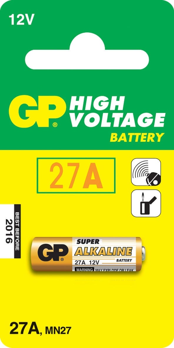 Pile spécialisée super alcaline 12V A27 / 27AF / MN27 (Blister 1 pièce) - 2