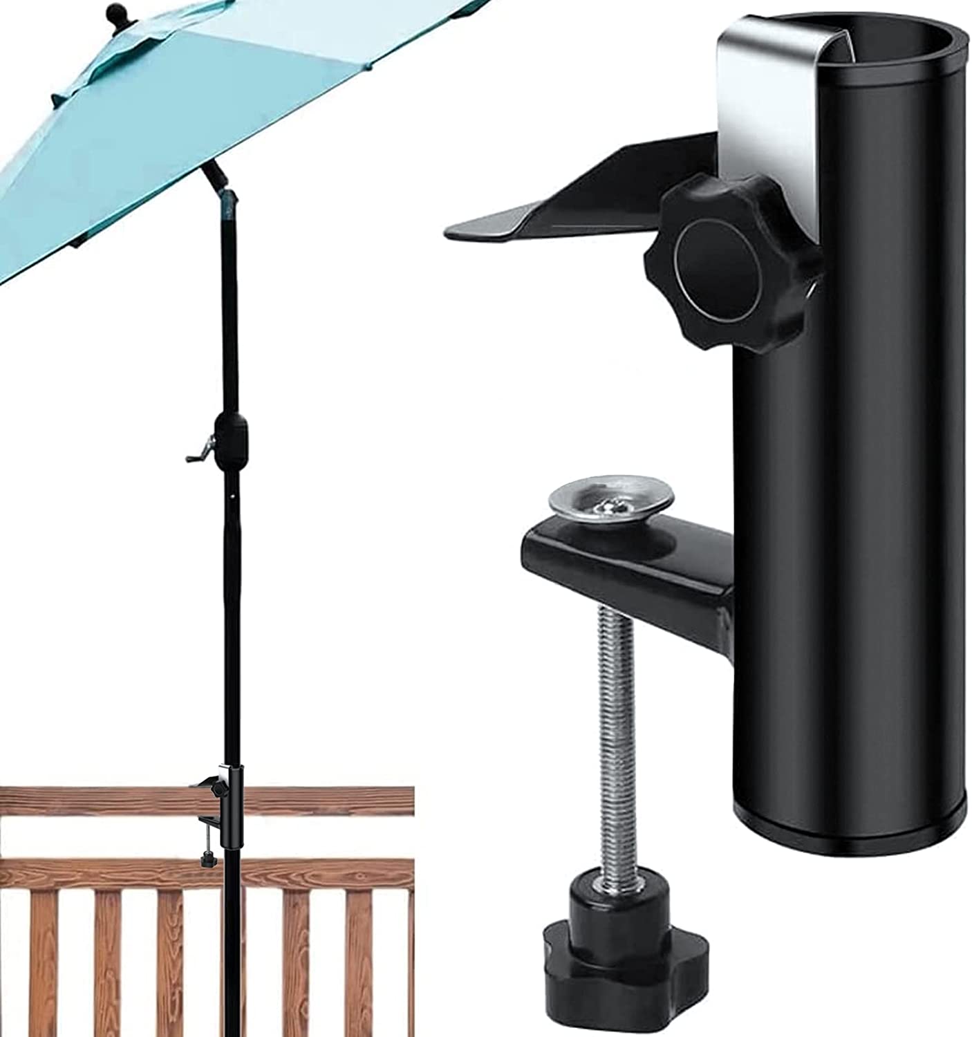 Regun Support Universel De Parapluie De Pêche – Nylon Anti-chute, Rotule 360°, Fixation Sur Chaise, Boîte Ou Plateforme – Multifonction