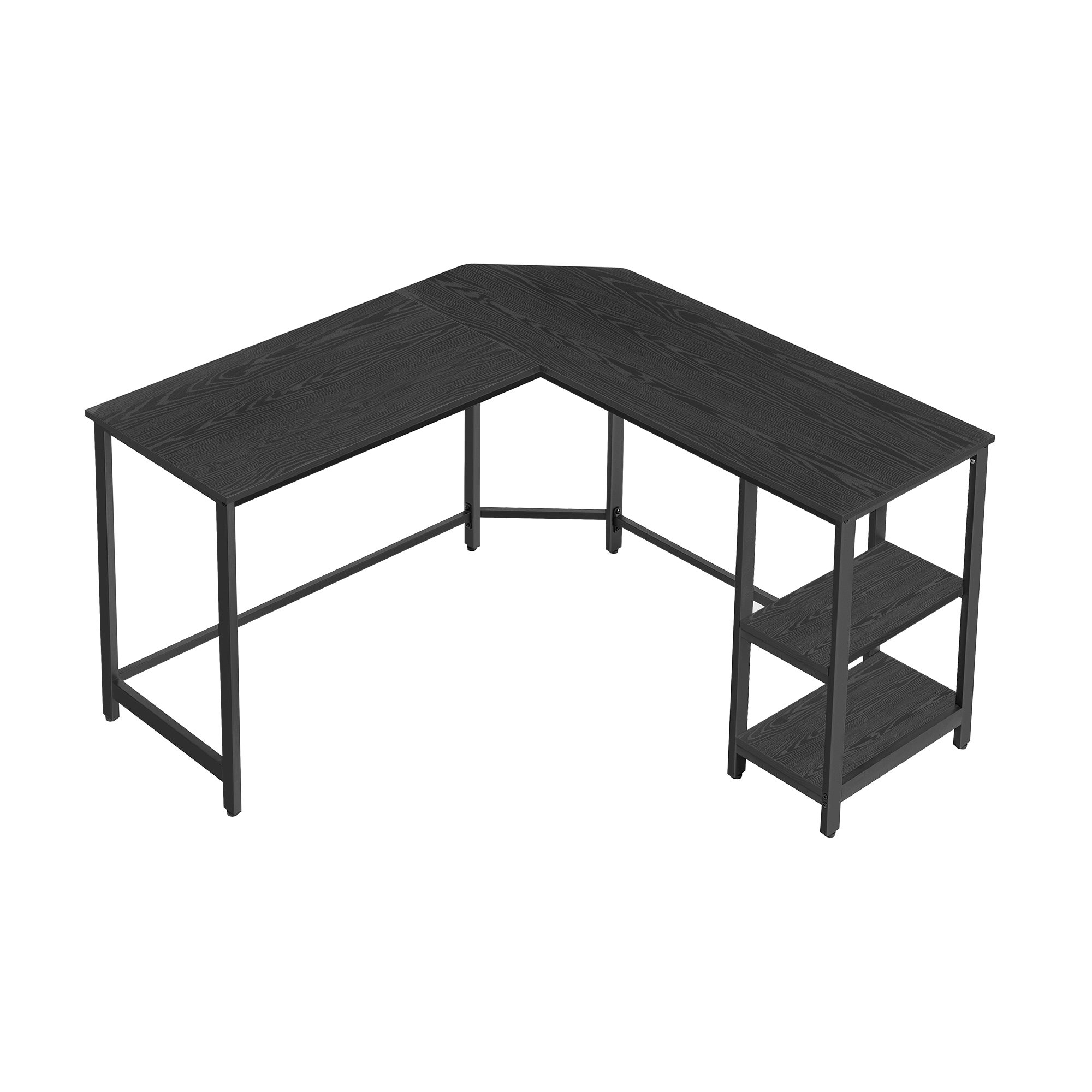 Bureau Avec Rangement Bureau D Angle En L Poste De Travail Avec Tag Res Table Facile