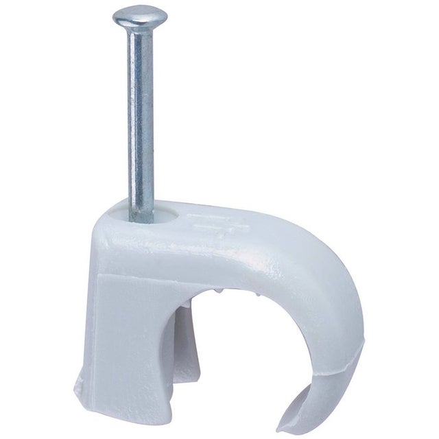 Attache à clous grise - diamètre 10 à 14 mm - Multifix - Vendu par 100 - Legrand