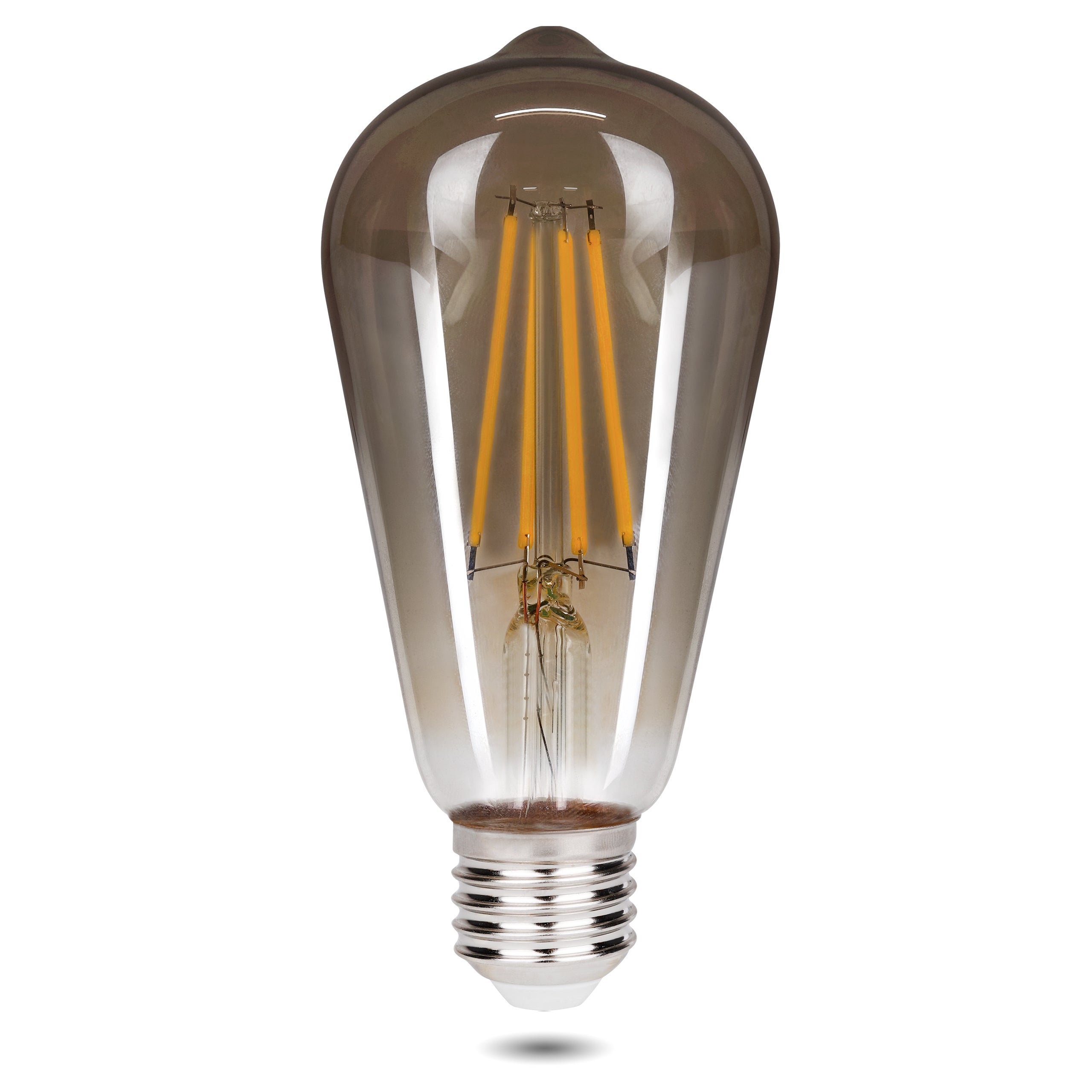 Żarówka LED E27 Filament ST64 10W 2200K ciepła biel szkło dymione MasterLED