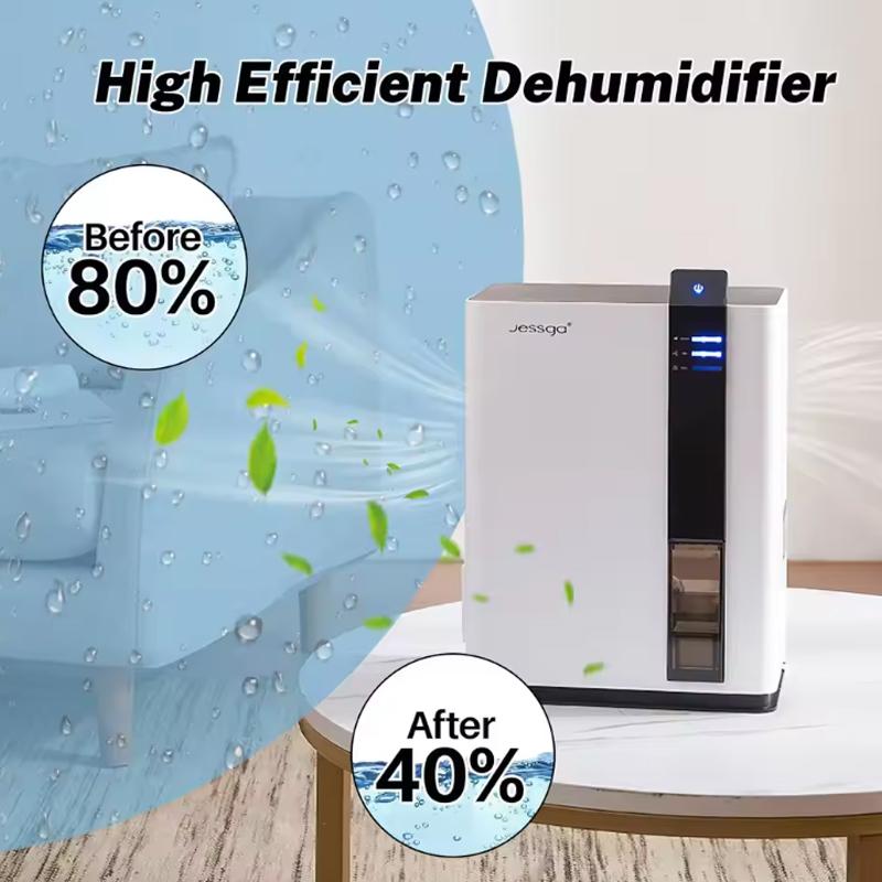 Déshumidificateur puissant et silencieux 40 m², 38 dB, design compact blanc avec contrôle intelligent et faible consommation d’énergie - 7