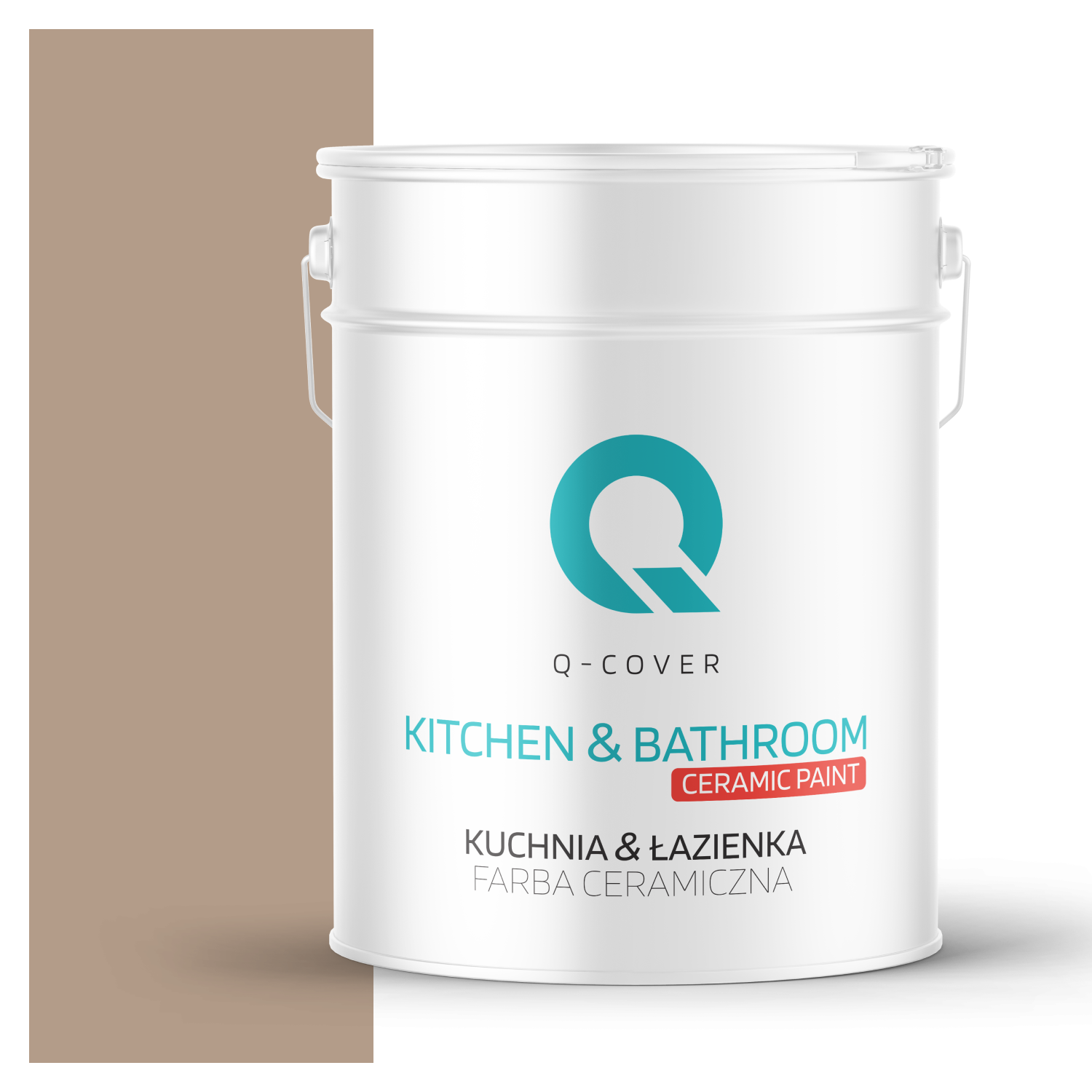 Farba Ceramiczna Kuchnia &amp; Łazienka Q-Cover Orzechowy H4934 Głęboki Mat 10L