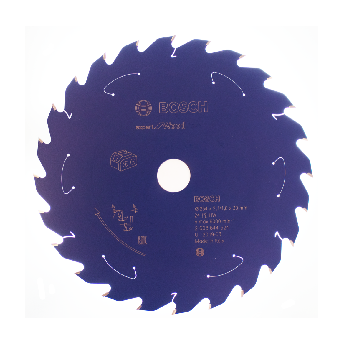 Bosch Tarcza pilarska Expert for Wood do akumulatorowych pilarek stołowych 254 x 2,1 x 30 mm 24 - 2608644524