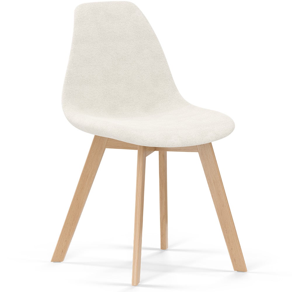 Lot De 2 Chaises Salle à Manger En Fausse Fourrure Kaki - Design Moderne Et Confortable Ya-Home