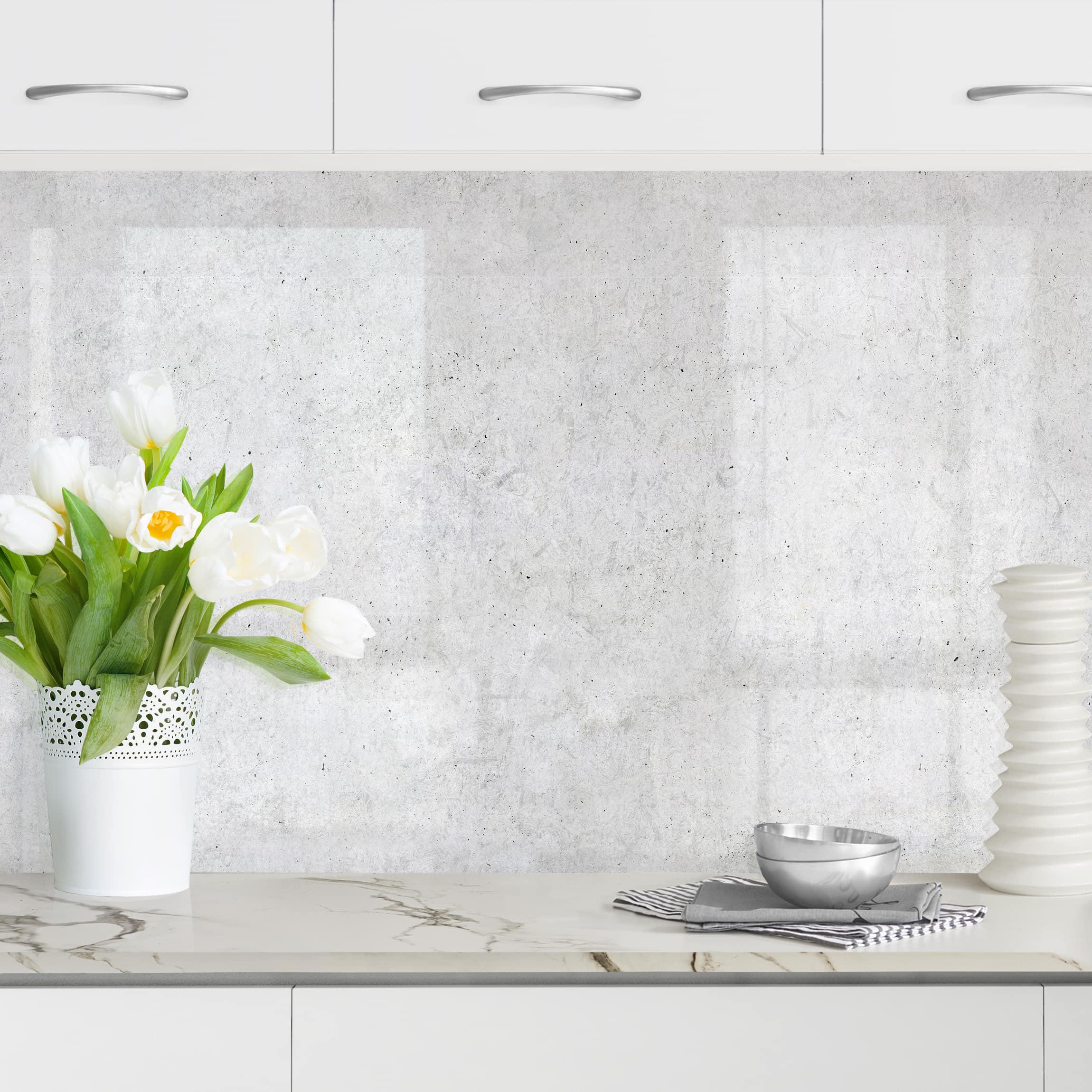 Salpicadero cocina salpicadero cocina adhesivo en pared y azulejos impermeable a prueba de aceite n.1206 gris / plateado 250 x 60 cm