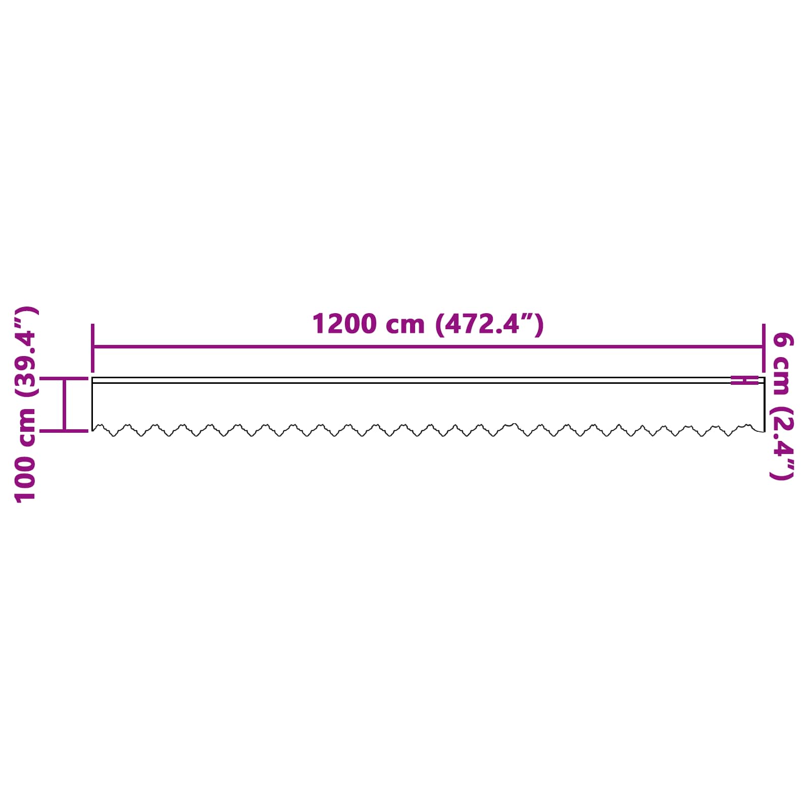 Firanka Koronkowa z zasłonami Biały 100 x 1200 cm Poliester vidaXL - 8