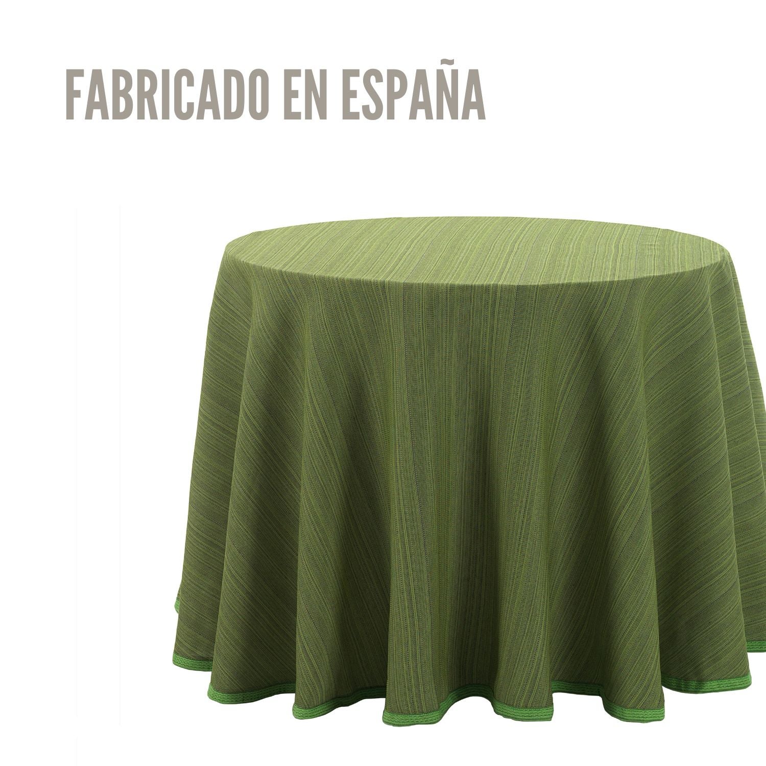 Falda para Mesa Camilla Riby Redonda 80cm Verde Donegal Collections - 3