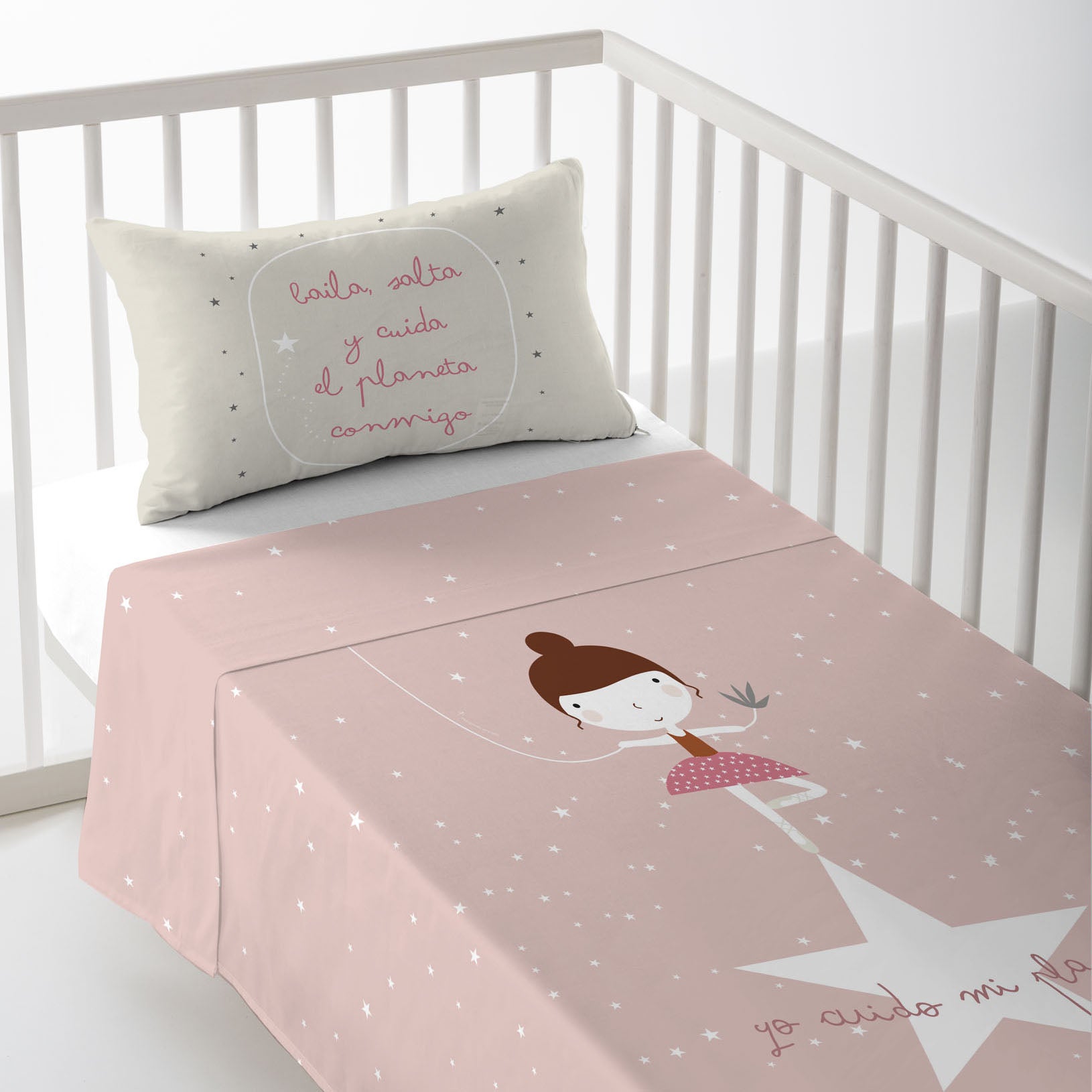 Bajera 100% Algodón Catarinas 60x120x14 Cm (cuna) Multicolor Con