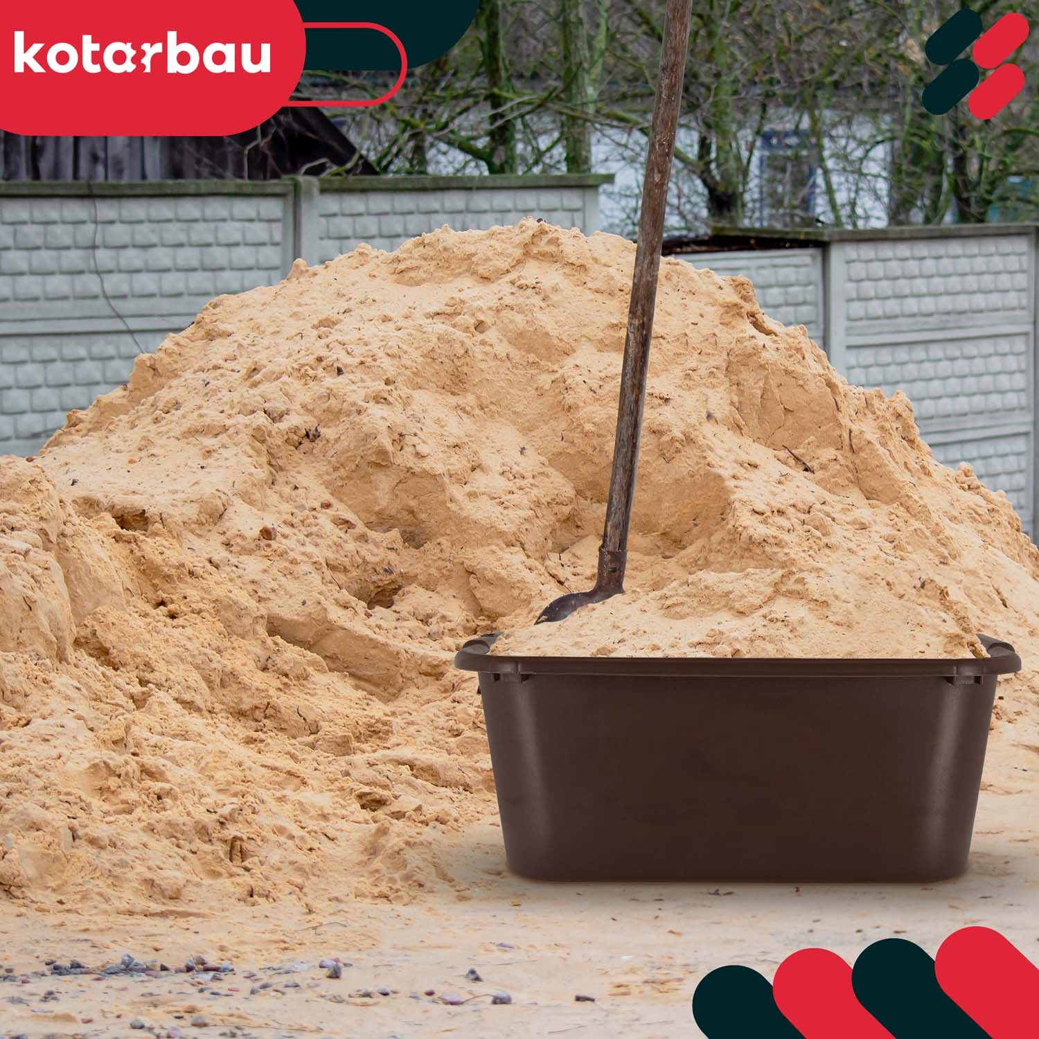 KOTARBAU® Bac à mortier rectangulaire pour jardin 45 L Marron Lot de 2 - 2