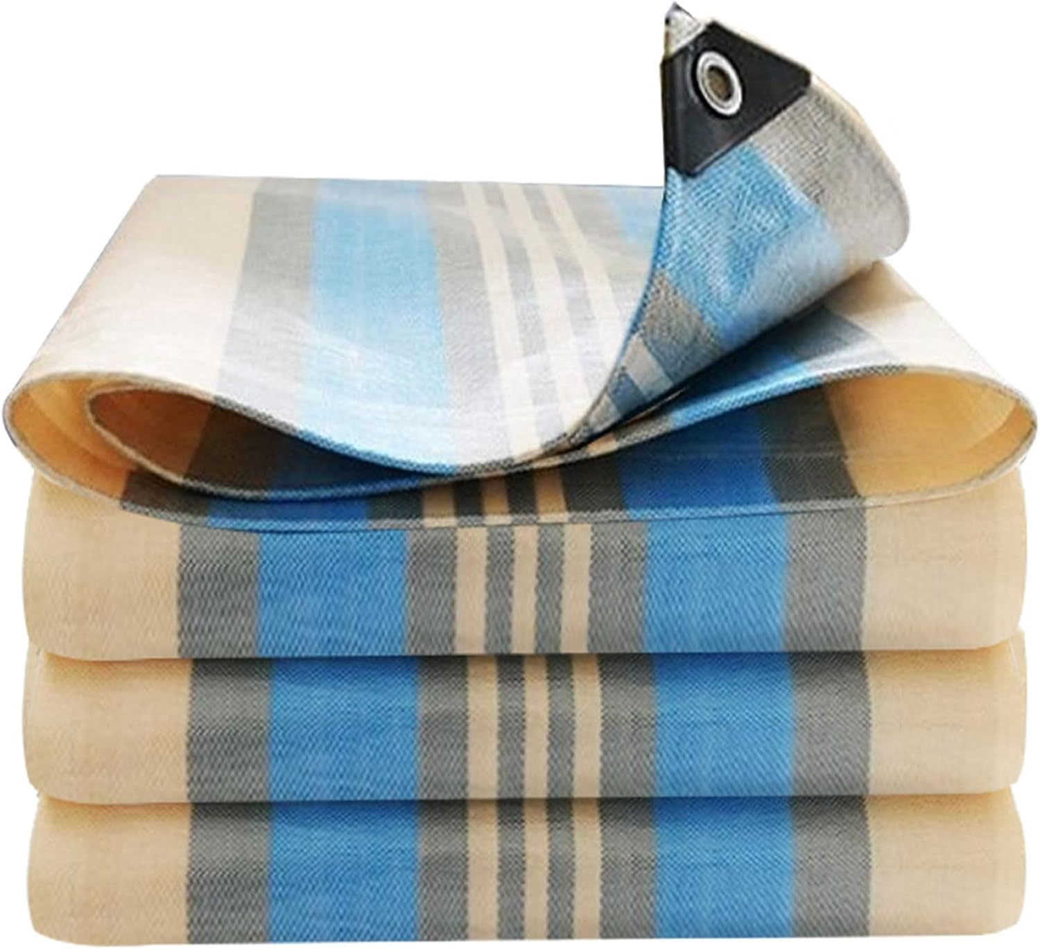 Wytrzymała, wodoodporna plandeka z tworzywa PE, odporna na mróz i promieniowanie UV, do ogrodów, altan i na kempingi, niebieska, 2 m x 3 m