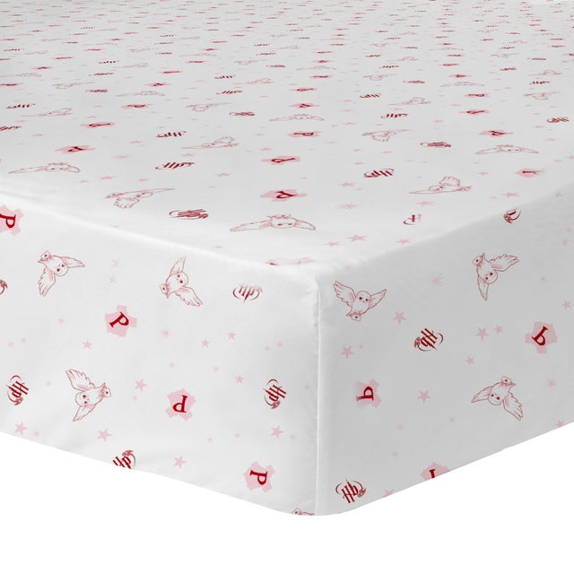 Drap-housse imprimé 100% coton, HARRY POTTER FLY