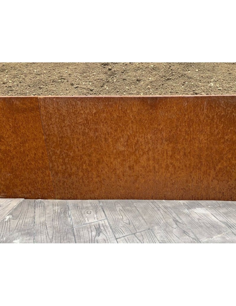 5pcs Mur de soutènement en Métal Acier Corten Premium L.100 x H.60 cm - madecoupesurmesure - 3