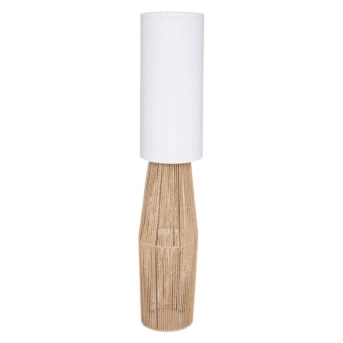 Dwumateriałowa lampa podłogowa
