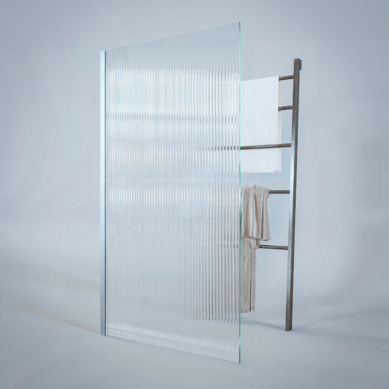 Pare bain gauche AURYS Raywall chromée | Leroy Merlin