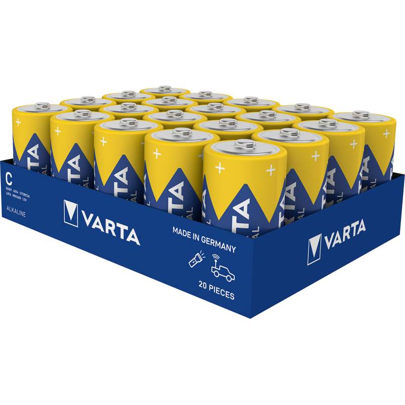Bateria alkaliczna Varta Industrial Pro 1,5 V 7800 mAh rozmiar C niebieska