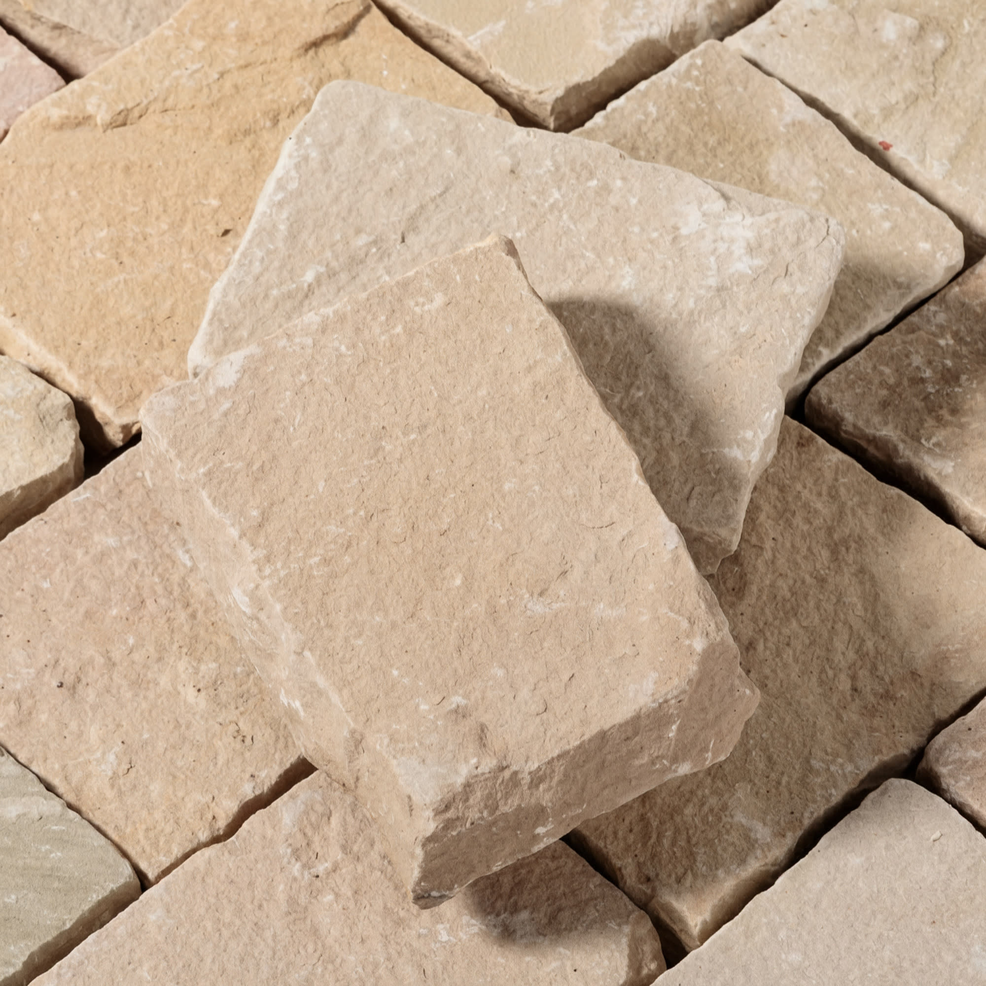 Pavé Grès Kandla Beige 20x14x2-2,5 cm (vendu au m² - 30 pavés/m²) - RO'MA NATURE - 3