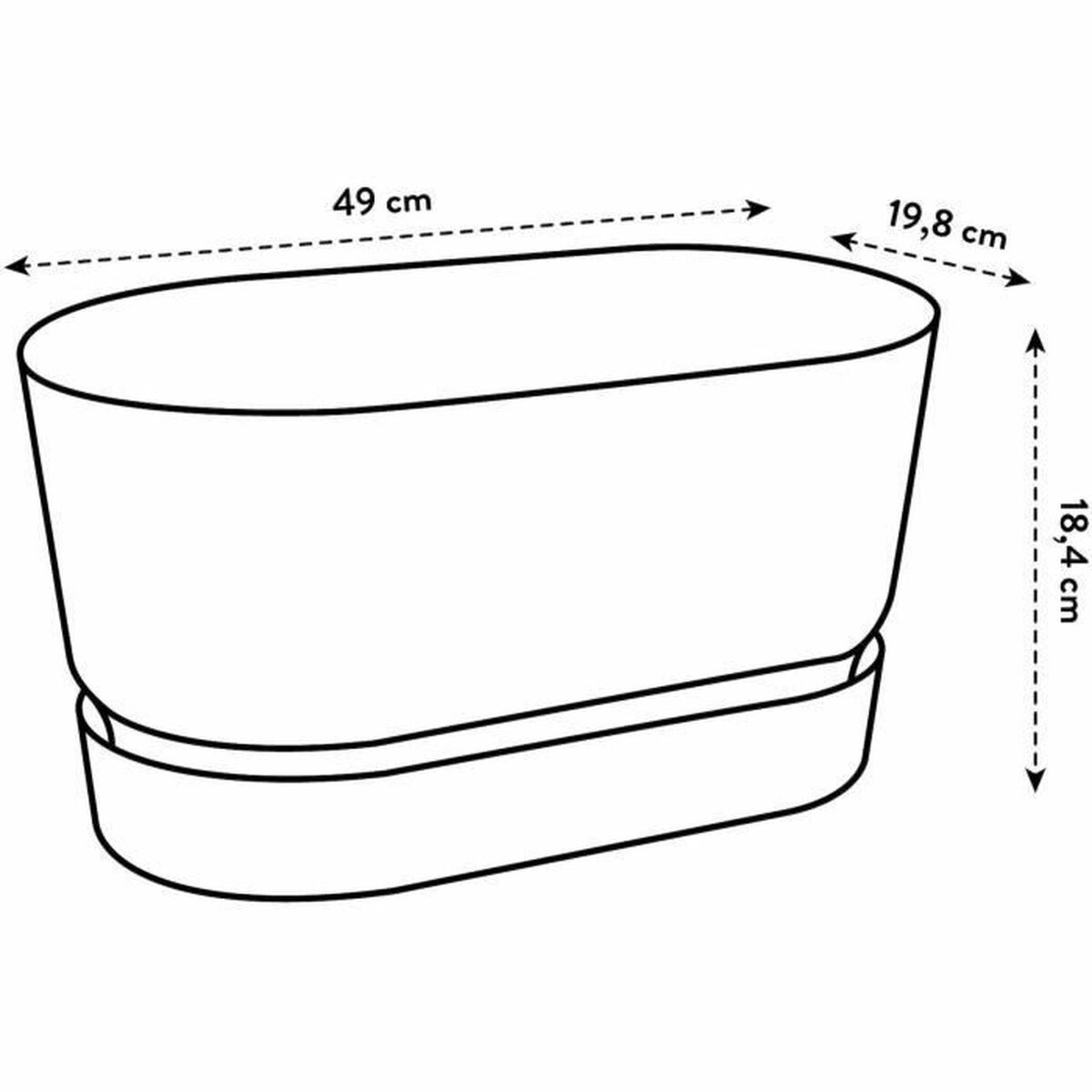 Jardinière Elho 50 cm Vert Plastique Ovale - 2