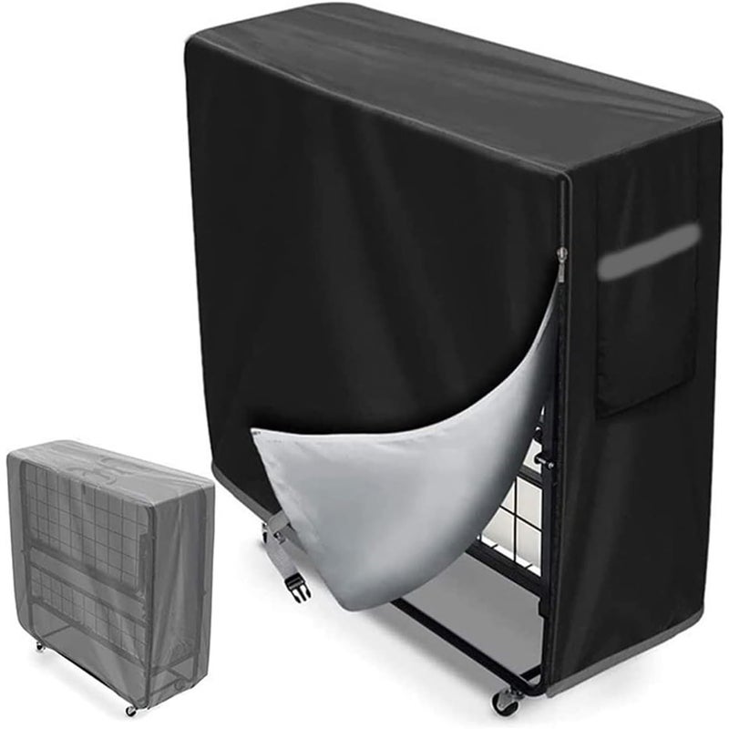 Uniwersalny pokrowiec ochronny na łóżko gościnne, składany pokrowiec na łóżko z zamkiem błyskawicznym, wodoodporny, wytrzymały i składany