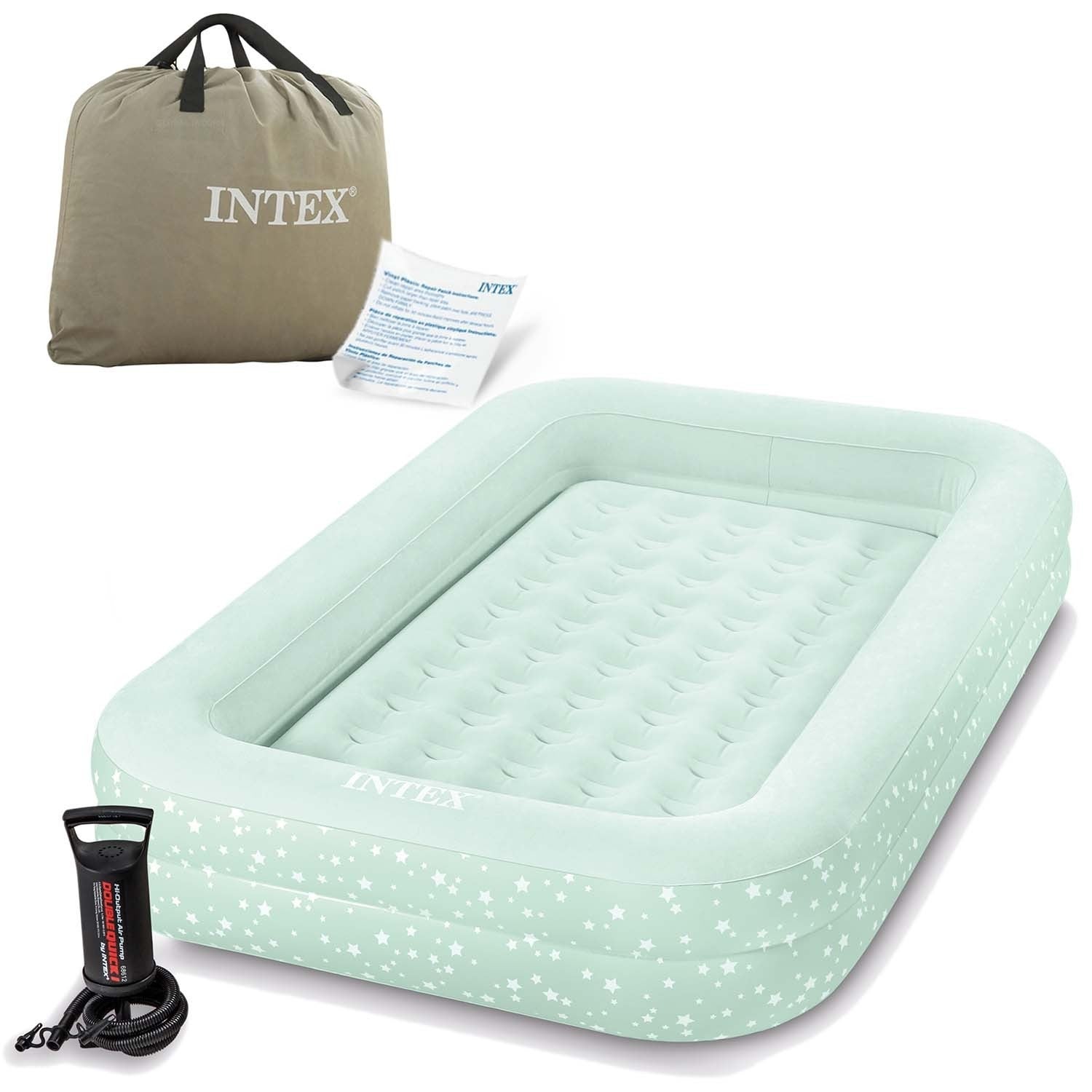 Matelas Gonflable Avenli Rose Pour Enfants - Lit Simple Portable Avec Valve Facile Et Patch De Réparation