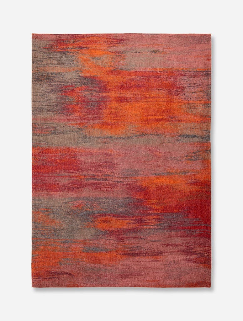 Tapis Roude Texture Monetti design - Tapis contemporain Atlantic - Rouge Hibiscus - 170 x ...
