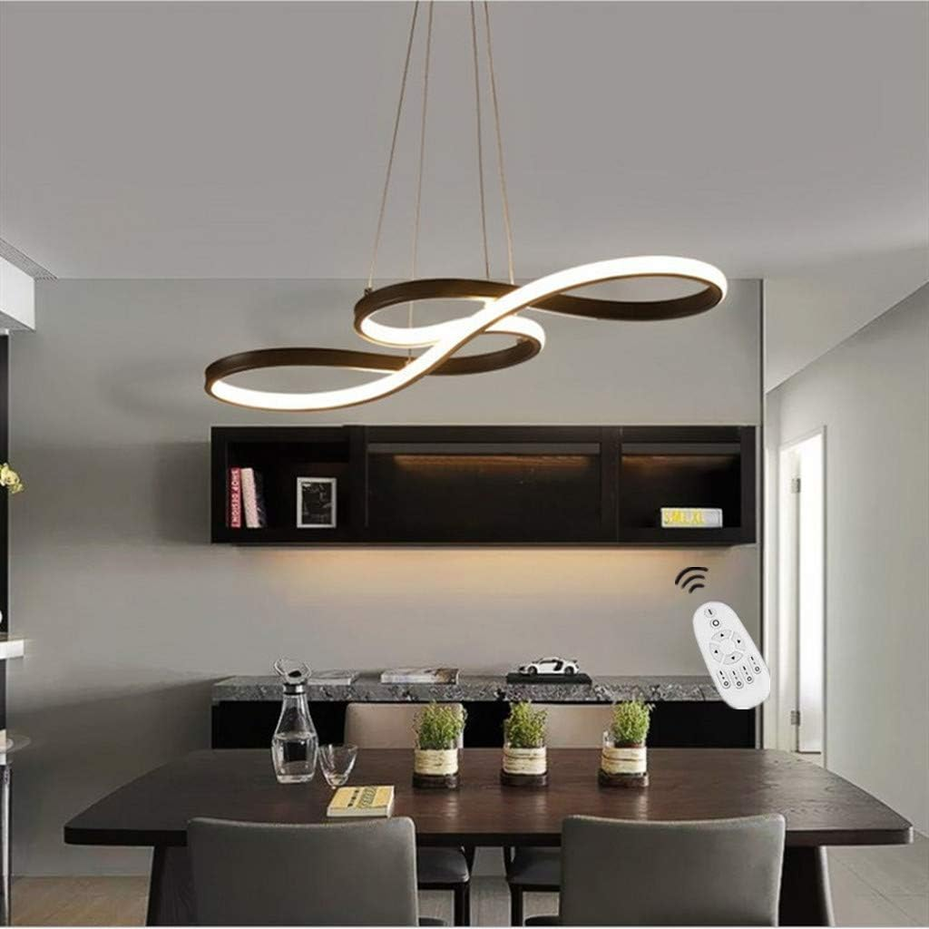 GLAMARIS Suspension LED Scandinave 58W,3000-6500K Réglable,Télécommande Incluse,75x32x100cm,Éclairage Décoratif pour Salon et Salle à Manger - 7