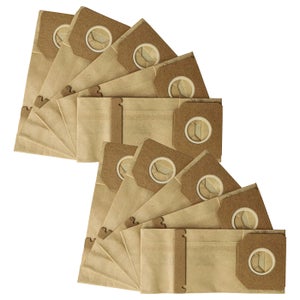 Lot De 10 Sacs D'aspirateur Pour Metabo ASA 1202, ASA 2025, ASA 1200, ASR 2025 - Microfibre