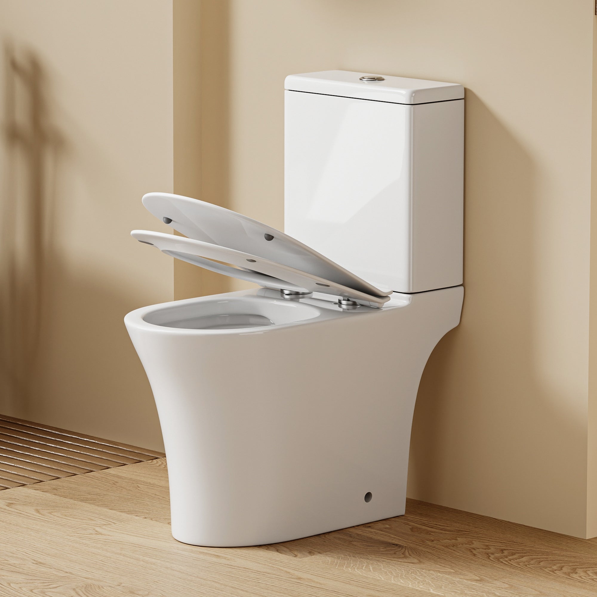 DILECI - WC à poser sans bride sortie horizontale (63x34x76cm) - Design ...