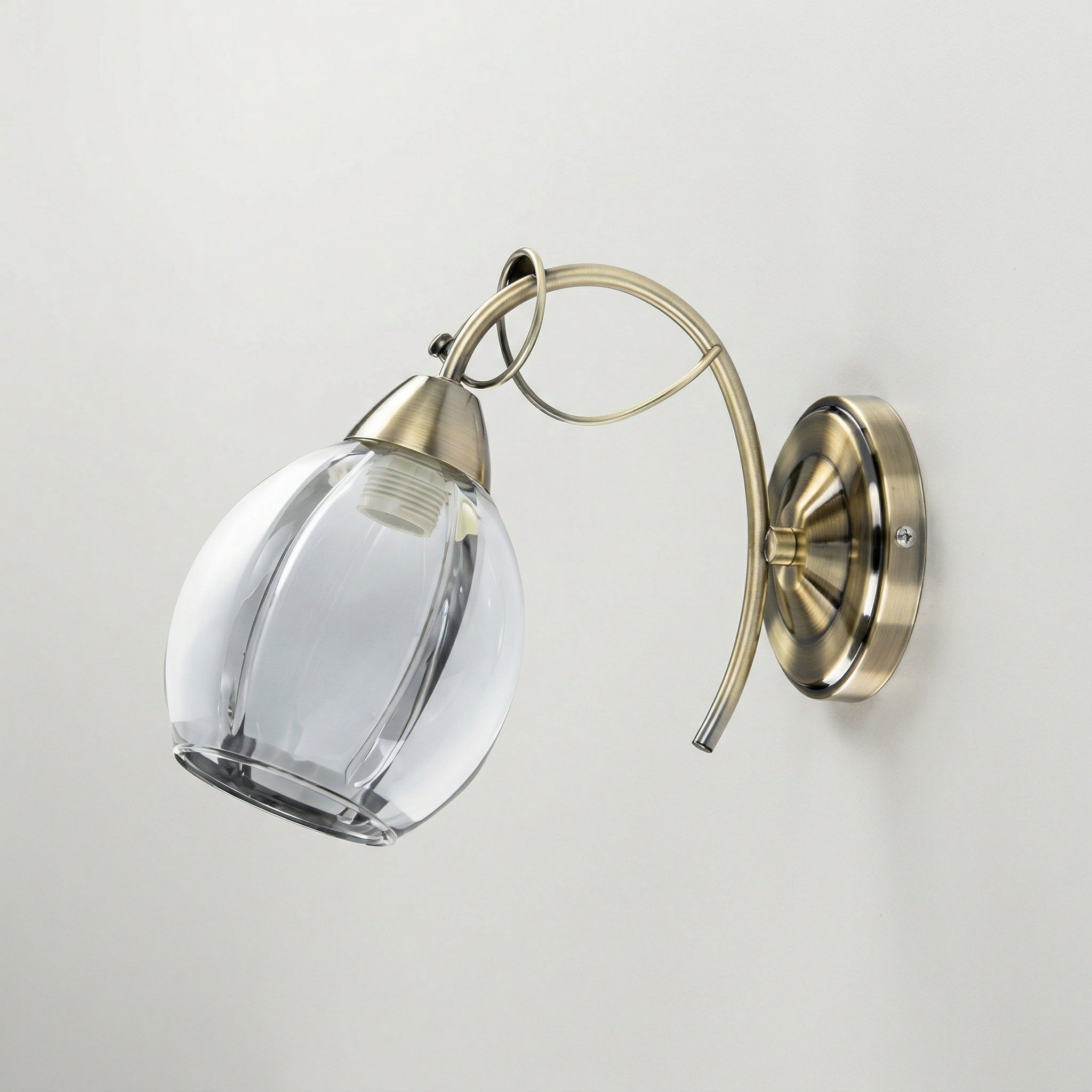 Kinkiet klasyczny Joel brązowo-biały 1xE27x60W metal wym:23x11,5x26cm IP20 Rabalux