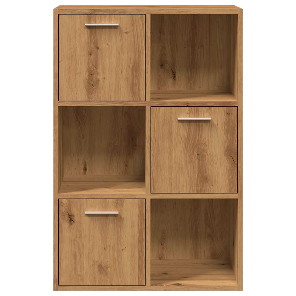 Bibliothèque pour Séjour en Bois Marron H. 30 x l. 60.5 x P. 30 cm - 5
