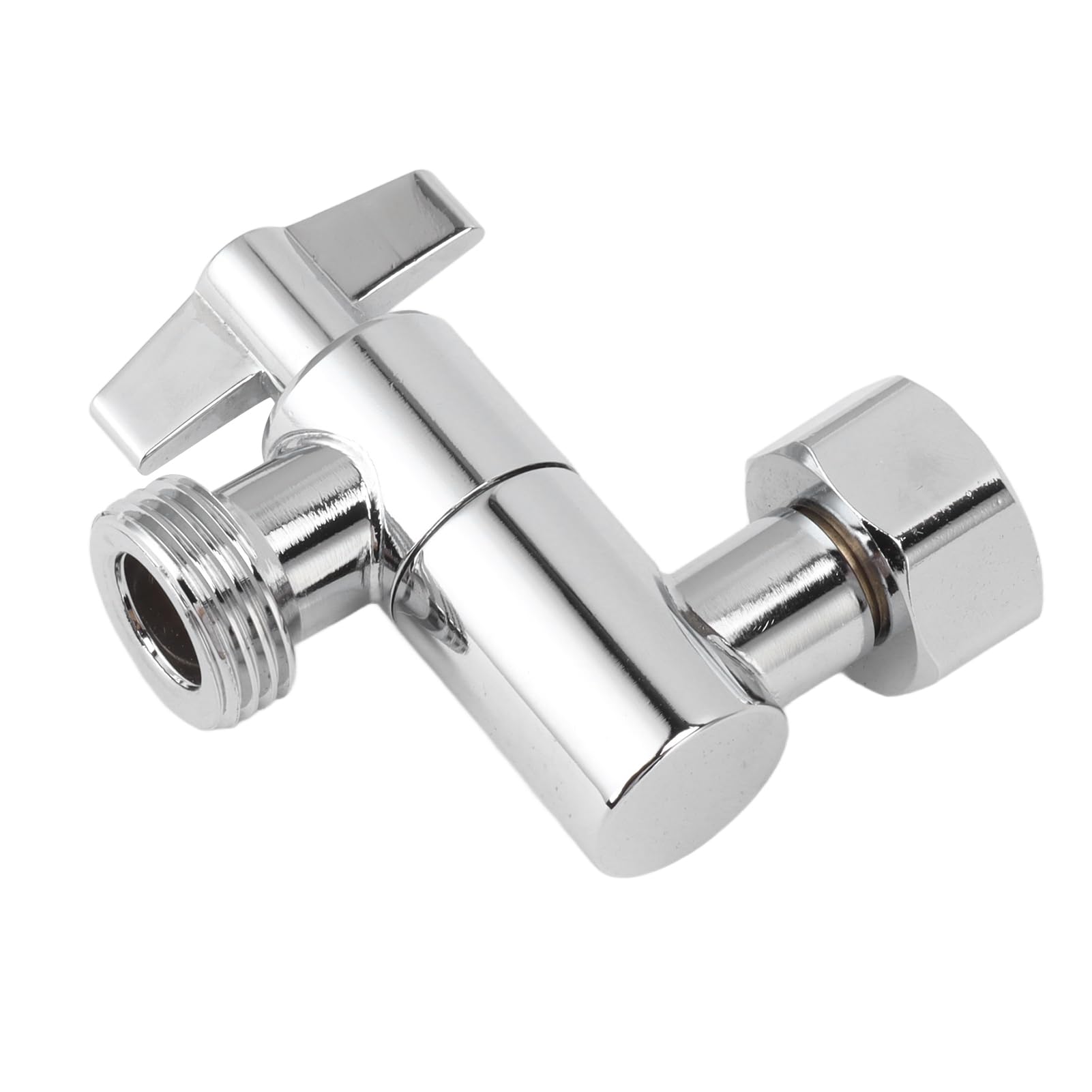Adattatore Angolare In Rame Per Doccia – Ingresso G1/2 Uscita G3/4 – Distanza Regolabile 8-12 Cm – Nero/grigio