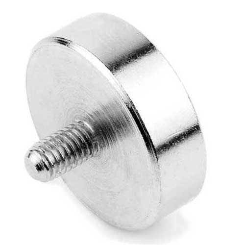 4 Aimants Filetés Néodyme Caoutchoutés 43 Mm M4 - 15 Kg Force - Pour LED, Barres Lumineuses