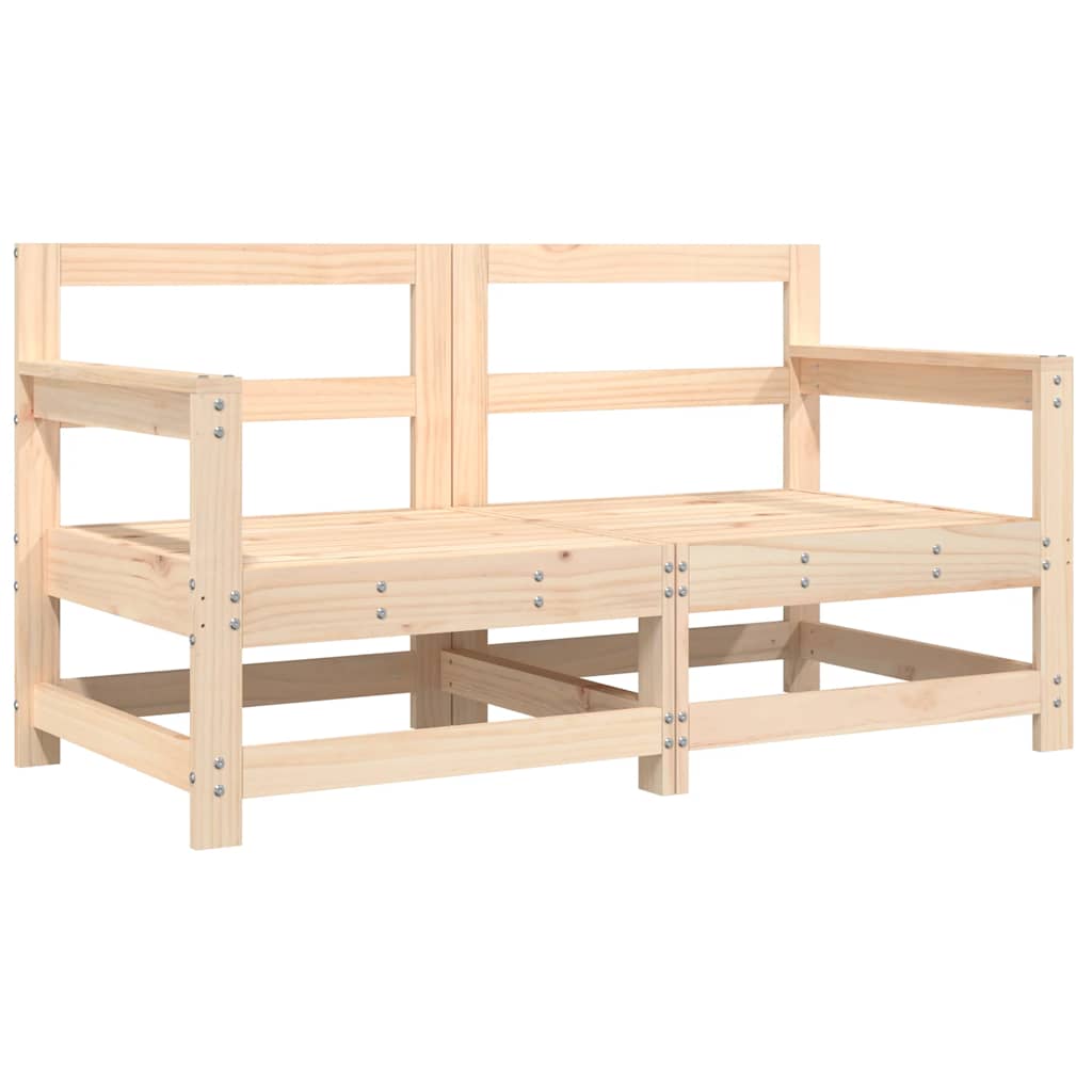 vidaXL Chaises de jardin avec coussins lot de 2 bois de pin massif - 3