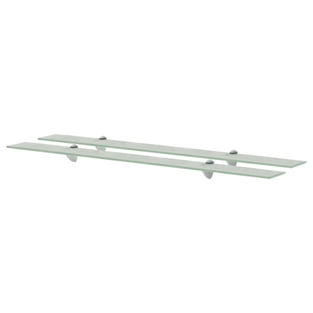 Maison exclusive - estantes flotantes 2 unidades vidrio 8 mm 100x20 cm