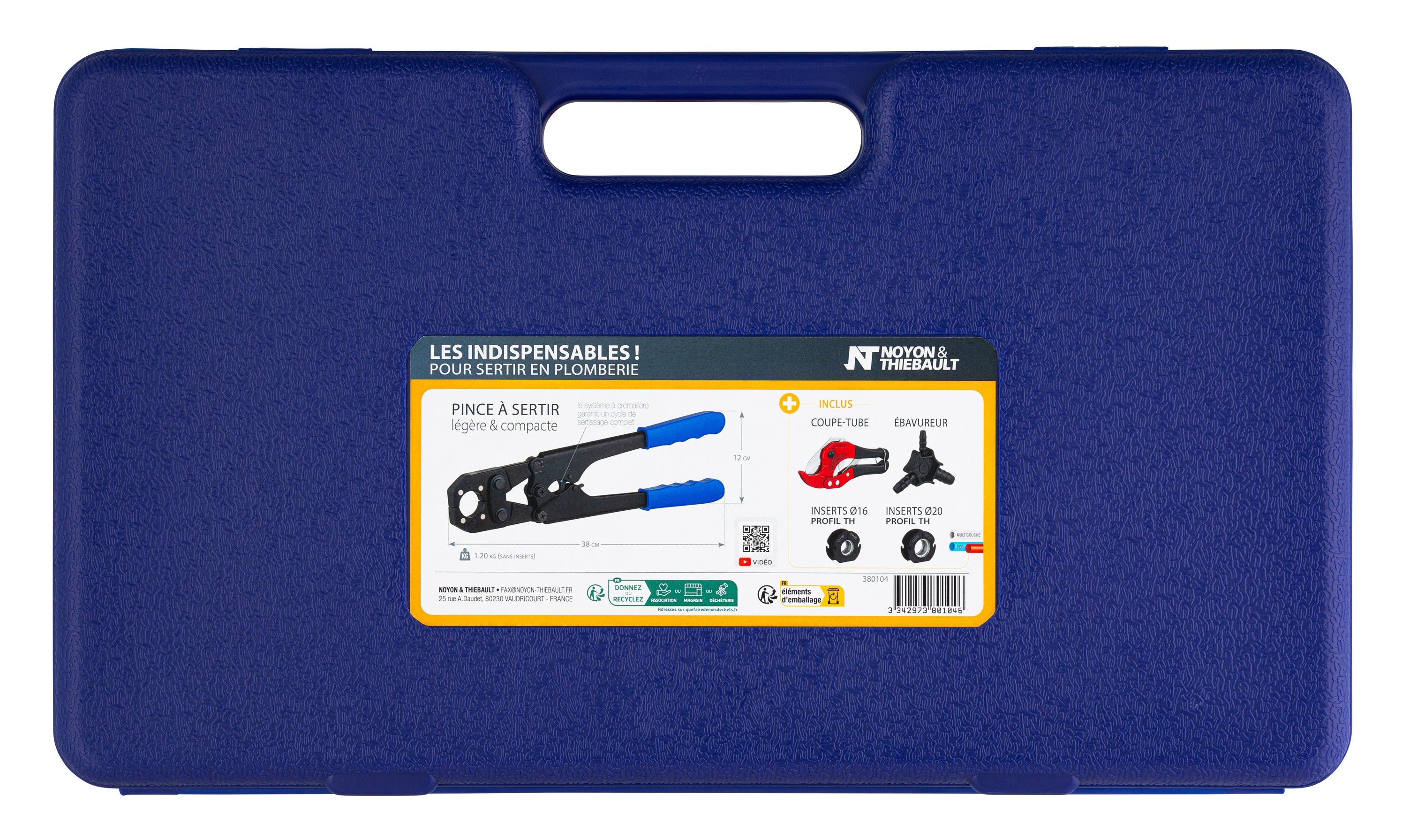 Set completo per la pressatura di raccordi su tubi multistrato QUICK PLOMBERIE - 9